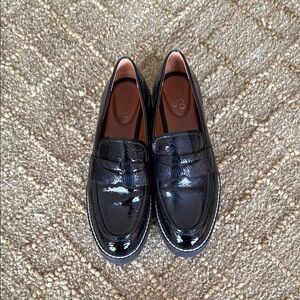Shiny Black Loafers